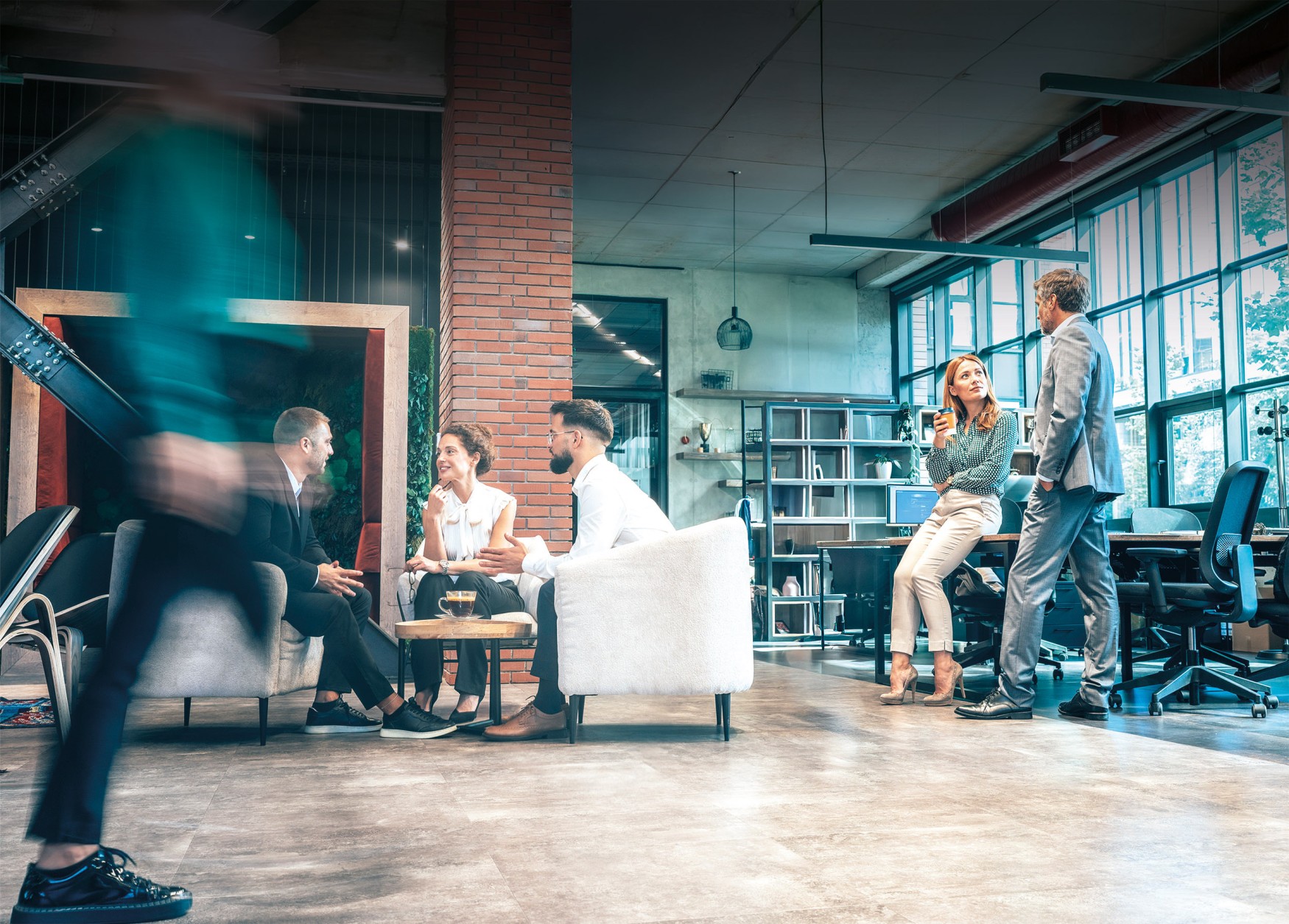 Modern office workplace